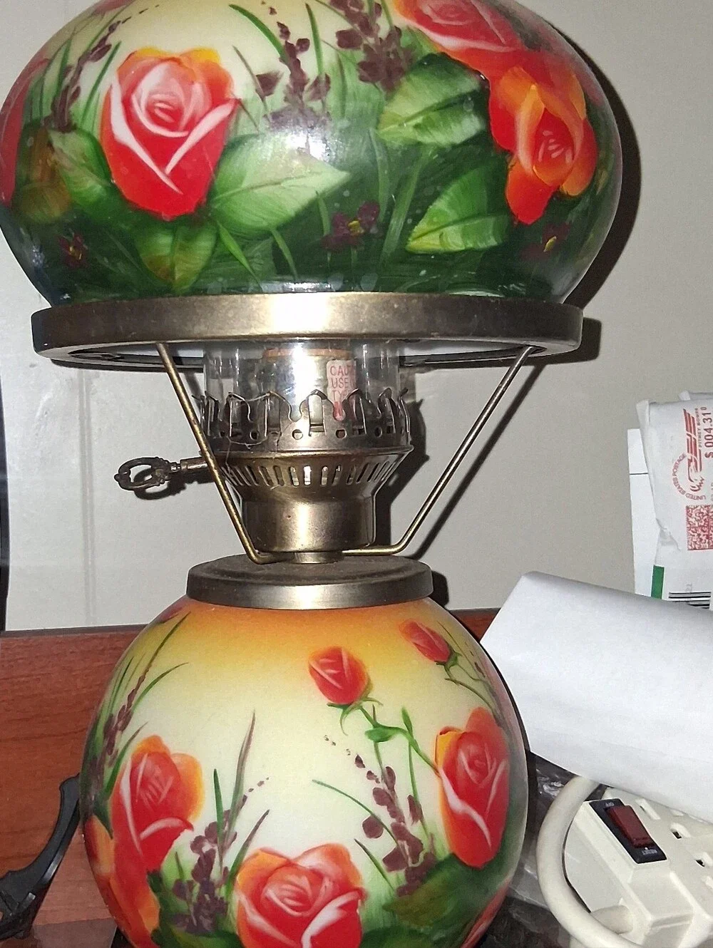 Vintage Almoat Antique Hurricane Lamp